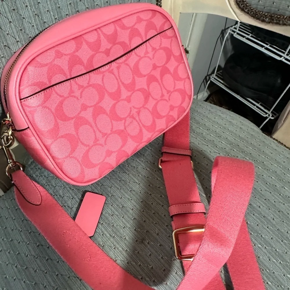Coach Signature Pink Crossbody Bag